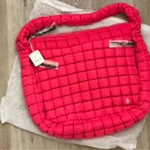🩷Free People Quilted Carryall🩷 MALIBU pink New w tags